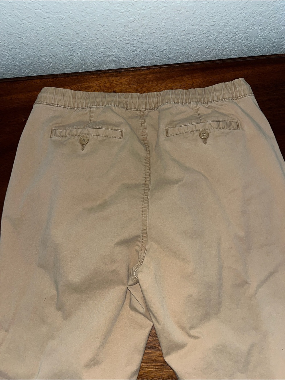 Old Navy Tan Straight-Leg Pants SZ M Flex - Picture 9 of 13
